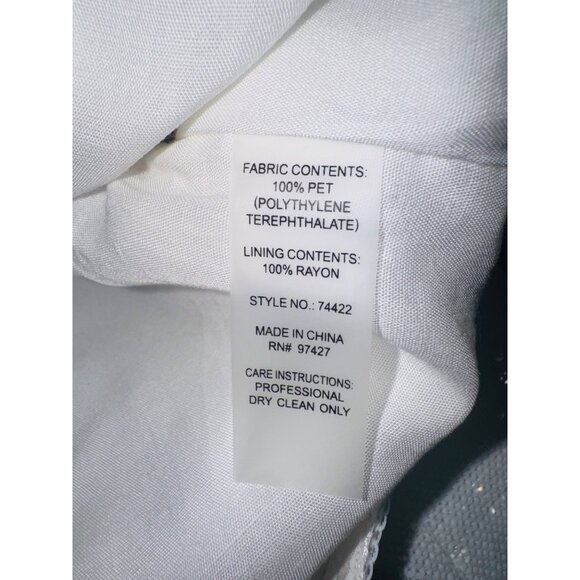 Dolce Cabo Beautiful White Sequin Denim Jacket Glam City Party Sexy Y2K Size S - Picture 9 of 10